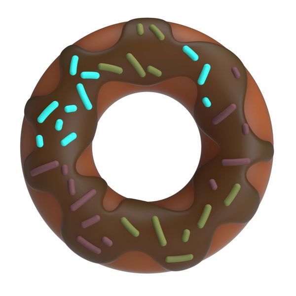 Ерекційне кільце PRETTY LOVE Choco Super Donut, силіконове, шоколадне BI-210344 фото