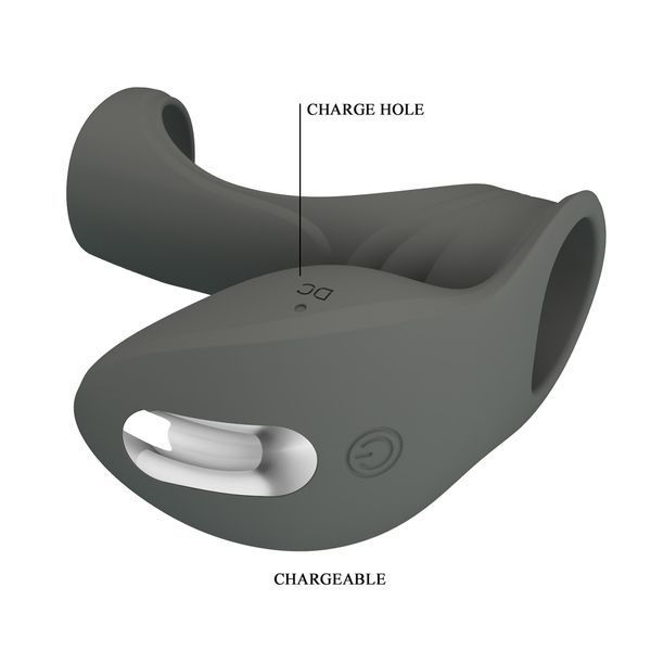 Ерекційне кільце з вібрацією PRETTY LOVE Master ring, 7 vibration functions, Memory function BI-210199-1 фото