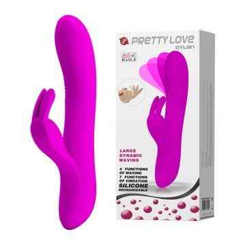 Вибратор-кролик BAILE PRETTY LOVE Dylan, фиолетовый, 8.38" / 21,3 см BW-068002 фото