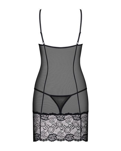 Сорочка Obsessive Alluria chemise & thong S/M SX1122 фото