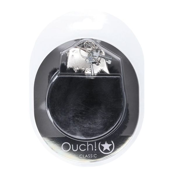 Наручники Classic Fluffy Handcuffs - Black 36-OU1047BLK фото