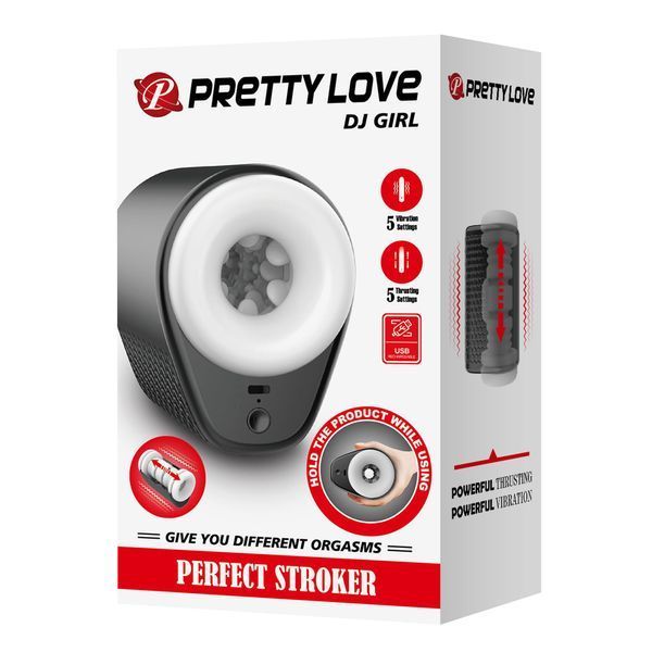 Автоматичний мастурбатор PRETTY LOVE Dj Girl, з вібрацією та поштовхами BM-00900T92 фото