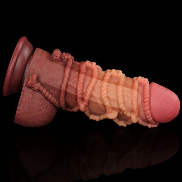 Фалоімітатор LOVETOYS Nature Cock, з присоскою, коричневий, 9.5" / 24 см 66-LV411072 фото