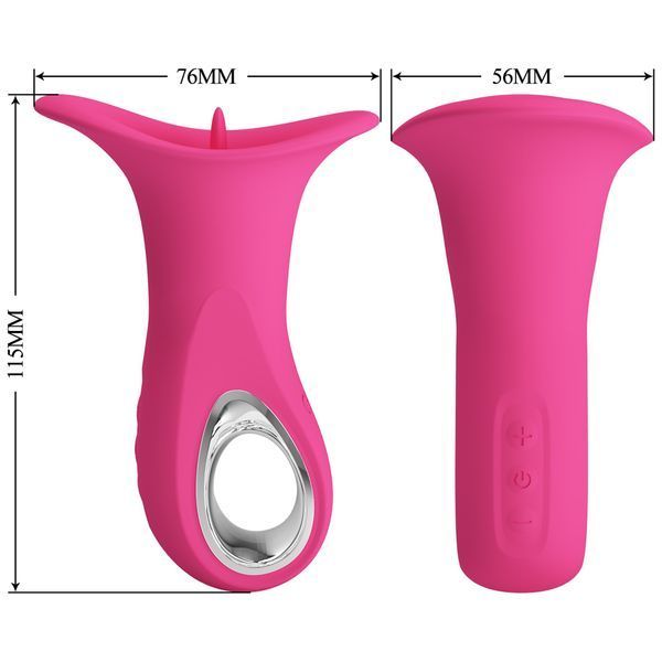 Вібростимулятор PRETTY LOVE Clyde, 12 vibration functions 12 licking settings BI-300080 фото