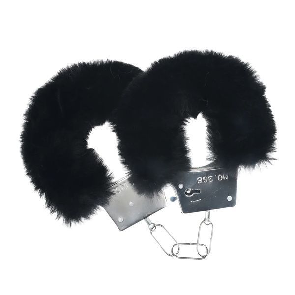 Наручники Classic Fluffy Handcuffs - Black 36-OU1047BLK фото
