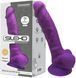 Фалоімітатор з мошонкою SILEXD Premium Silicone Model 1, фіолетовий, 7" / 17,5 см 4-220239 фото 1