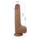 Вібратор на присосці PRETTY LOVE - Tommy 8,9'' Light Brown, 3 vibration functions 3 BW-008113W фото 7