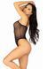 Еротичне боді Leg Avenue Cami bodysuit with thong Black M/L, на бретелях SO9167 фото 4