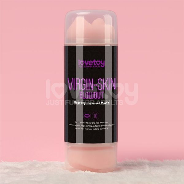 Мастурбатор LOVETOYS Virgin-Skin Blowout Heavenly Vagina and Mouth, телесный 66-LV250015 фото