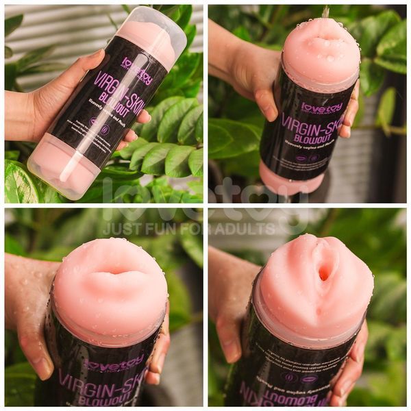 Мастурбатор LOVETOYS Virgin-Skin Blowout Heavenly Vagina and Mouth, телесный 66-LV250015 фото