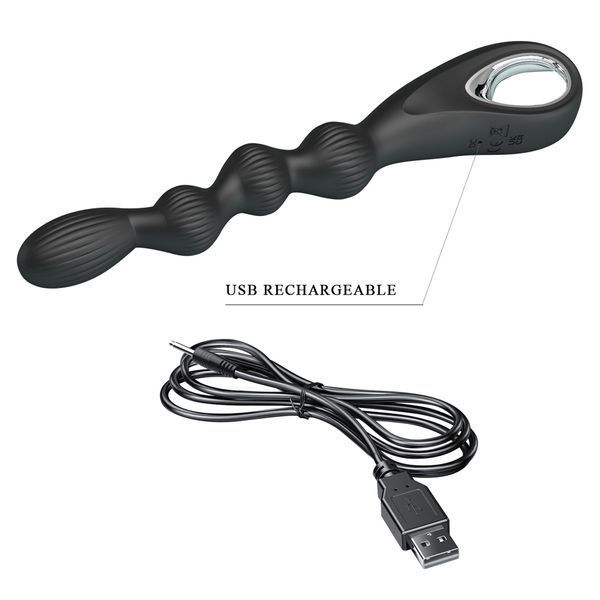 Анальний вібростимулятор PRETTY LOVE FEDERER, 12 vibration functions BI-300081 фото