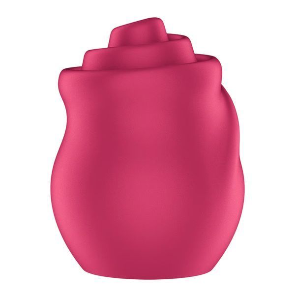 Вакуумный стимулятор Satisfyer Tongue Twister, с подвижным язычком и вибрацией, красный, 9 см 73-4080581 фото