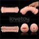Мастурбатор LOVETOYS Virgin-Skin Blowout Heavenly Vagina and Mouth, телесный 66-LV250015 фото 5