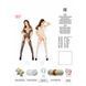 Бодістокінг Passion BS017 white, комбінезон, імітація панчіх і пояса PBS017W фото 5