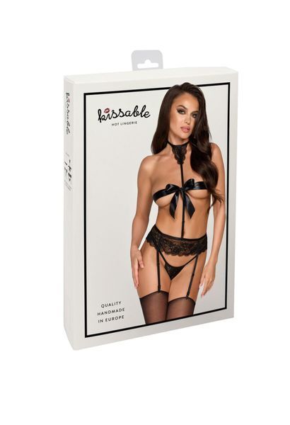 Комплект Kissable Bondage Kiss Set Black L/XL SX1961 фото