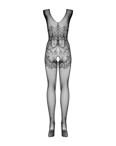 (SALE) Бодістокінг Obsessive Bodystocking F234 S/M/L, абстрактний малюнок, глибоке декольте SO7230 фото