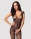 (SALE) Бодістокінг Obsessive Bodystocking F234 S/M/L, абстрактний малюнок, глибоке декольте SO7230 фото 1