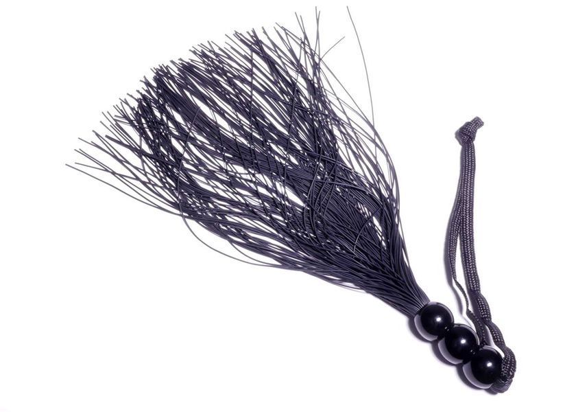 Батіг Silicone Whip Black 10 - Fetish Boss Series 61-00037 фото