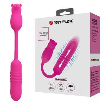Вібростимулятор PRETTY LOVE INobikuma, 3 vibration functions 3 thrusting settings BI-300011 фото