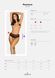 Стринги открытые Obsessive Pearlove, с жемчужинками, черные, XS/S 49-8615 фото 6