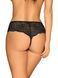 Стринги открытые Obsessive Pearlove, с жемчужинками, черные, XS/S 49-8615 фото 5