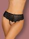 Стринги открытые Obsessive Pearlove, с жемчужинками, черные, XS/S 49-8615 фото 7
