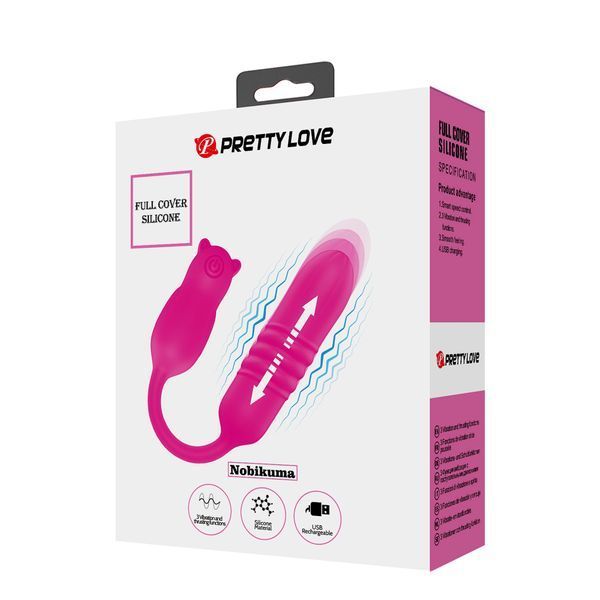 Вібростимулятор PRETTY LOVE INobikuma, 3 vibration functions 3 thrusting settings BI-300011 фото