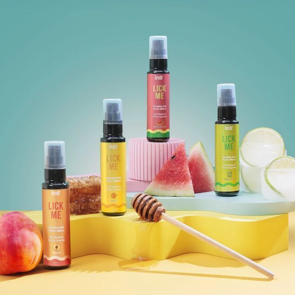 Оральний лубрикант із зігріваючим ефектом INTT COSMETICS Lick Me Kissable Gel, персик, 50 мл 68-LCK0003 фото