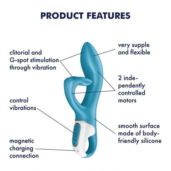 Вібратор Satisfyer Embrace me (Turquoise) 73-4036595 фото