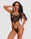 Комплект белья Anniverse Special Obsessive Top і Stringi, чёрный, S/M 49-0098 фото 4