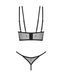 Комплект белья Anniverse Special Obsessive Top і Stringi, чёрный, S/M 49-0098 фото 6