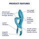 Вібратор Satisfyer Embrace me (Turquoise) 73-4036595 фото 7