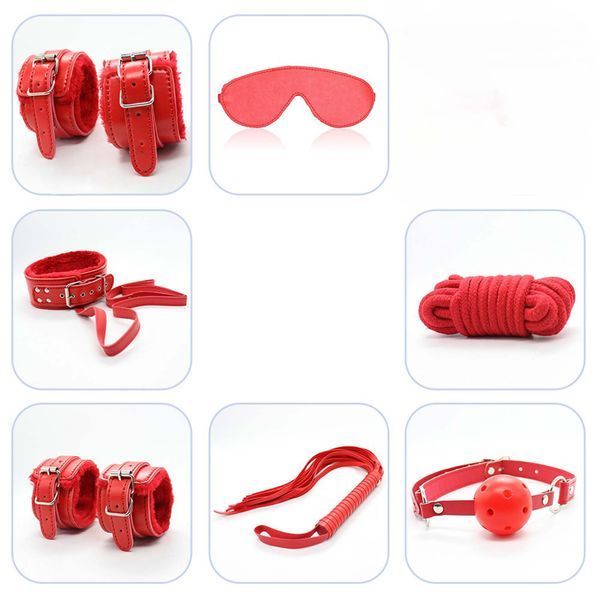 Набір БДСМ іграшок Fetish B-Series BDSM Kit 5.0, червоний 61-00057 фото