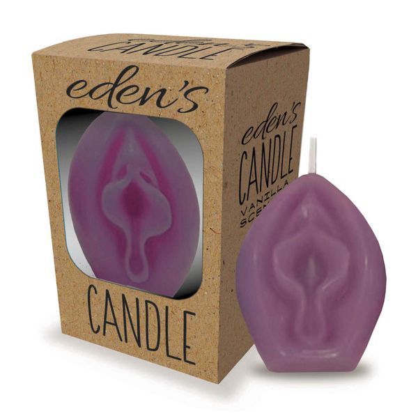 Свічка Eden&rsquo;s Candle - Vanilla Scented Vagina - Eggplant 36-CP.1154 фото