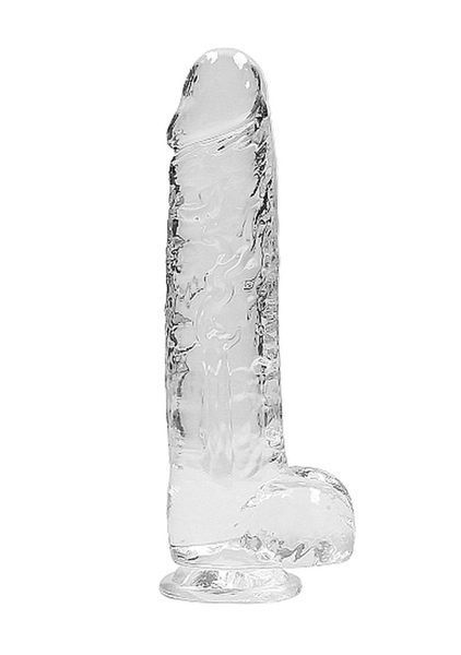 Фалоімітатор Realistic Dildo with Balls Transparent 9/23 см 36-REA093TRA фото