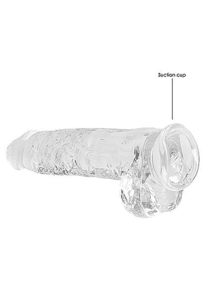 Фалоімітатор Realistic Dildo with Balls Transparent 9/23 см 36-REA093TRA фото