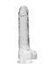 Фалоімітатор Realistic Dildo with Balls Transparent 9/23 см 36-REA093TRA фото 1