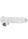 Фалоімітатор Realistic Dildo with Balls Transparent 9/23 см 36-REA093TRA фото 6