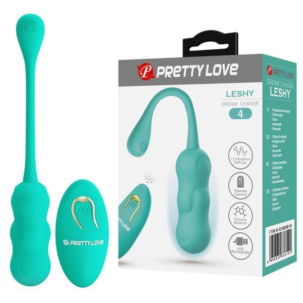 Віброяйце Pretty Love Leshy, бірюзове BI-014868W-A4 фото