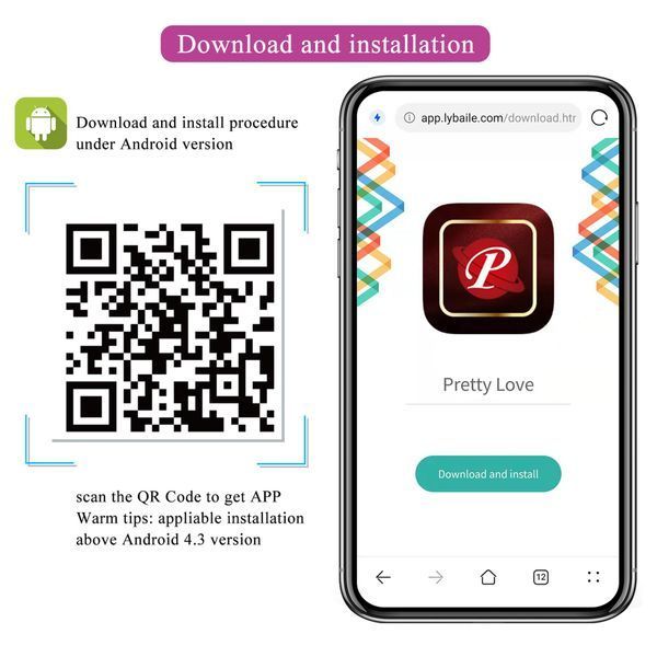 Вібратор PRETTY LOVE Baird Purple, 12 vibration functions Mobile APP Long-distance Control BI-014992HP-1 фото