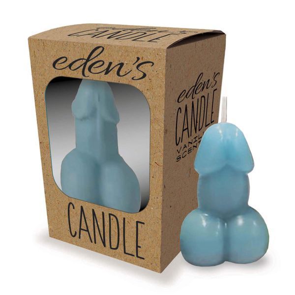 Свічка Eden&rsquo;s Candle - Vanilla Scented Penis - Blue 36-CP.1157 фото