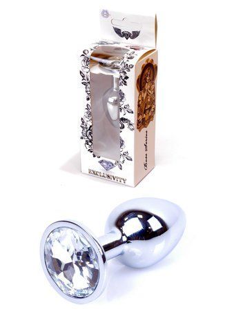 Анальна пробка Jewellery Silver PLUGClear 64-00012 фото