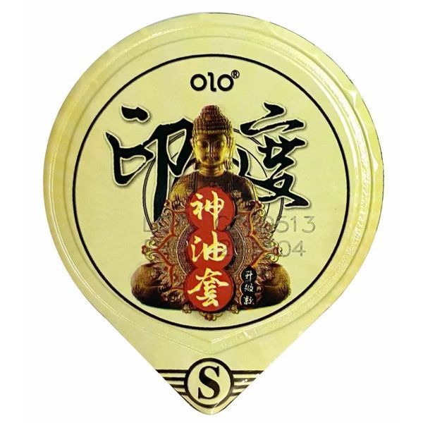 Презервативи OLO Blue Indian God Oil, ультратонкі, з пролонгуючим ефектом та ароматом ванілі, синій, 10 шт 95-04325 фото