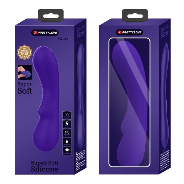 Вібратор PRETTY LOVE Matt Purple 12 vibration functions Memory function BI-014667-3 фото