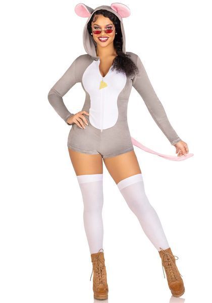 Комбінезон-костюм миші Leg Avenue Comfy Mouse L, з капюшоном SO9223 фото