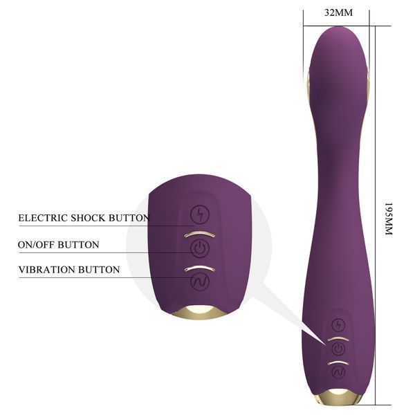 Вібратор PRETTY LOVE HECTOR, 12 vibration functions 5 electric shock functions Mobile APP remote con BI-014765HP-1 фото
