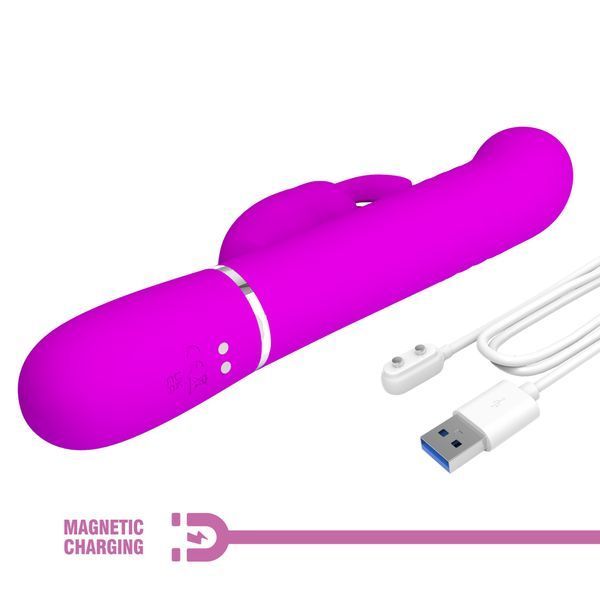 Вібратор PRETTY LOVE Coale Twinkled Tenderness Purple, 7 vibration functions 4 rotation functions 4 BW-500013 фото