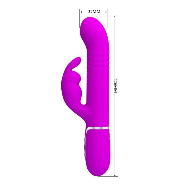 Вібратор PRETTY LOVE Coale Twinkled Tenderness Purple, 7 vibration functions 4 rotation functions 4 BW-500013 фото