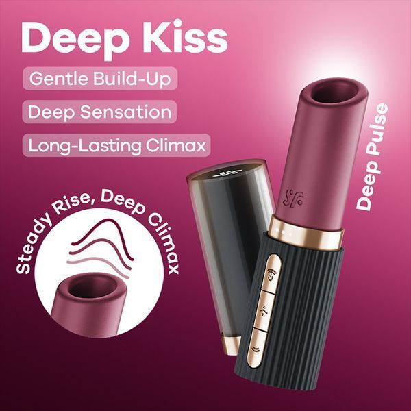 Вакуумный стимулятор клитора Satisfyer Deep Kiss 73-4083247 фото