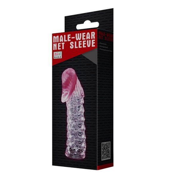 Насадка на пеніс Male-Wear Grid Sleeve, з рельєфною текстурою BI-026200 фото
